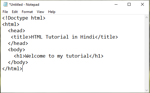 html introduction in hindi