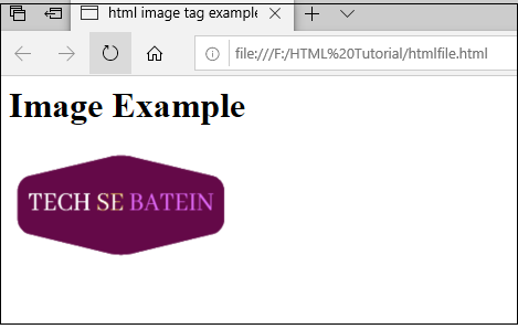 image tag example