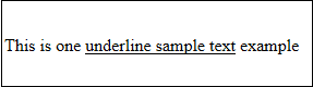 underlined tag