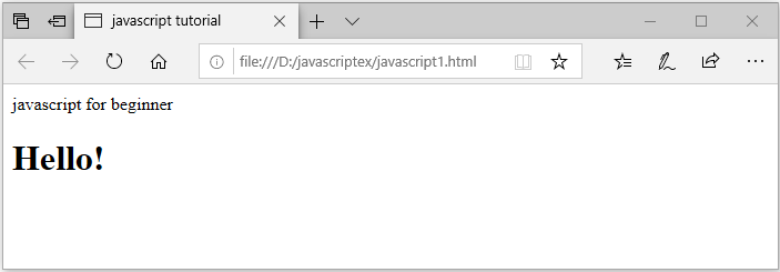 javascript example