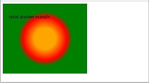 radial gradient circle shape